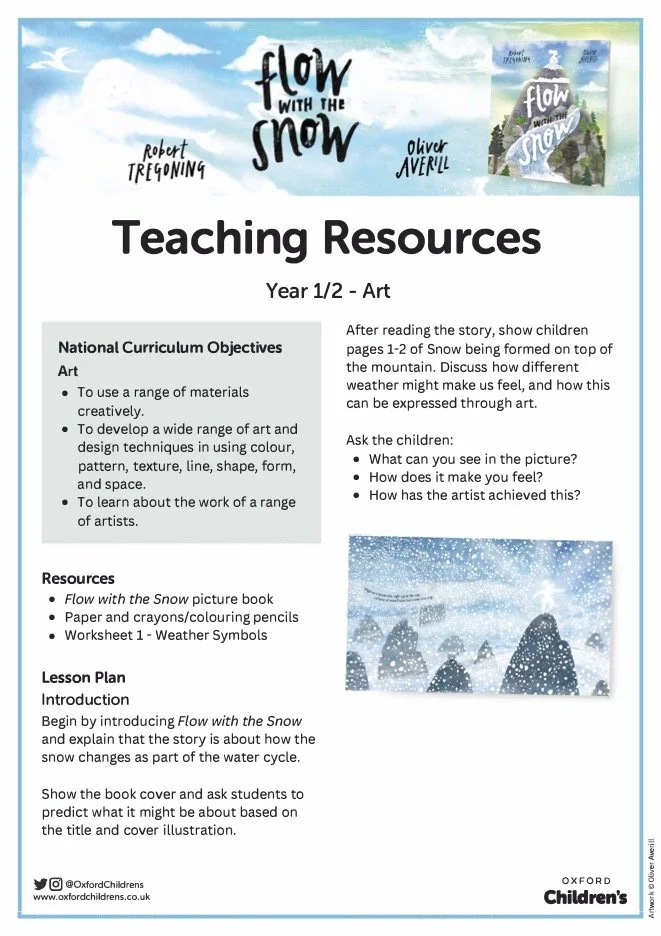 Flow with the Snow - Art Teaching Resource