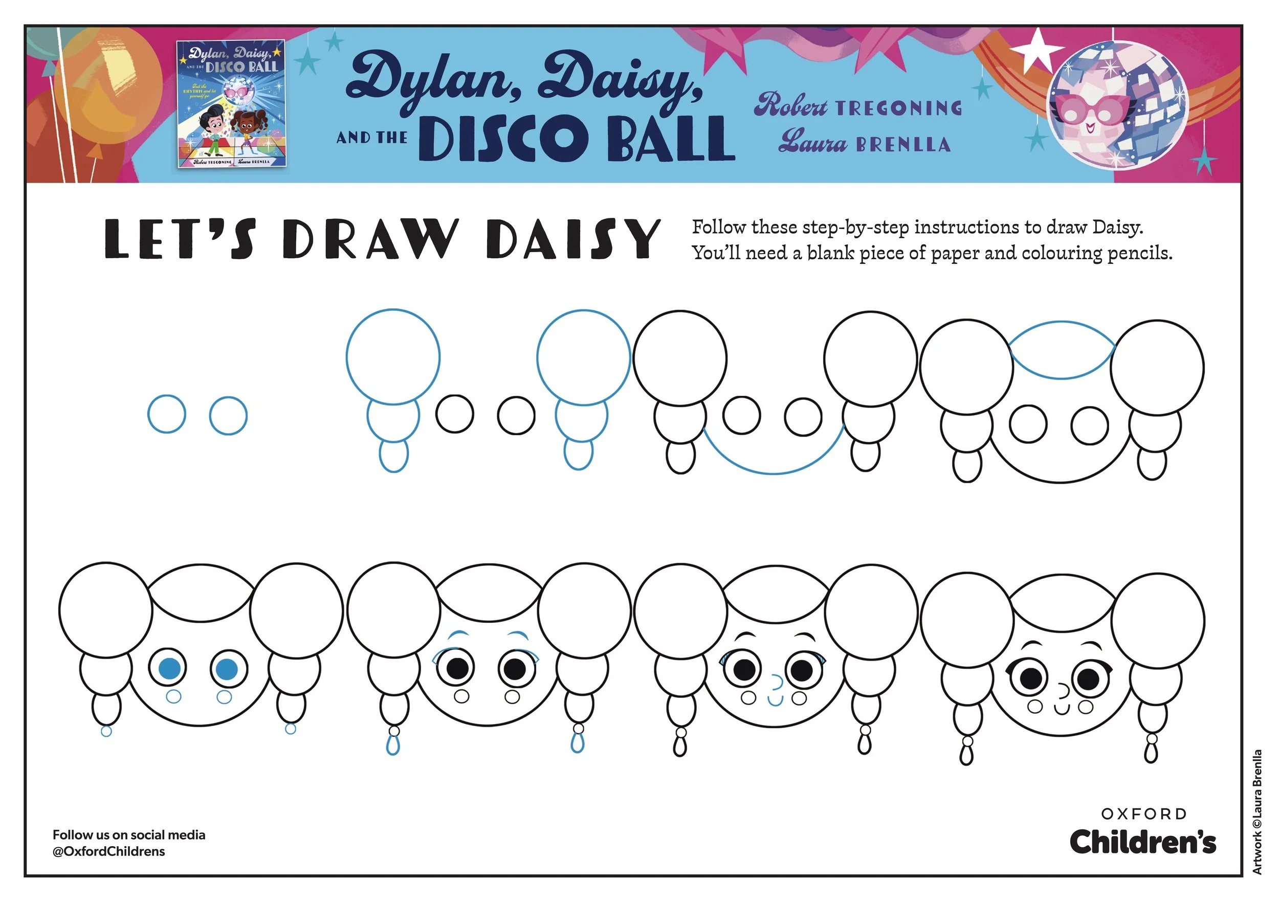 Dylan, Daisy, and the Disco Ball - Drawing Daisy 