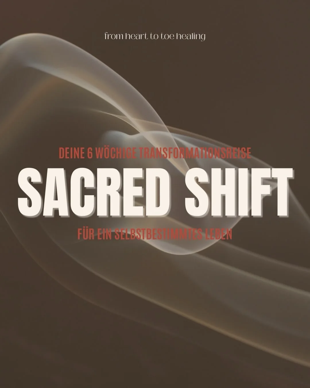 SACRED SHIFT.

Wenn du sp&uuml;rst, dass etwas in dir nach Ver&auml;nderung ruft, nach Leichtigkeit, nach Klarheit, nach dir selbst. Wenn sich dein Leben wieder nach dir anf&uuml;hlen soll. Wenn es leichter werden soll und wenn du freier werden wills
