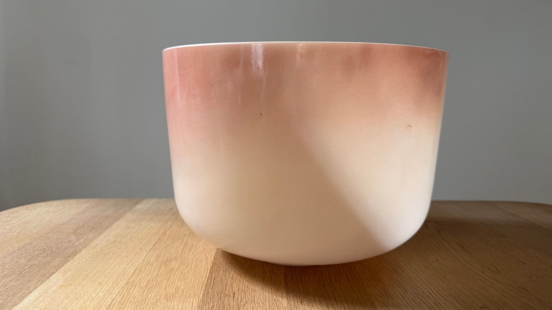 12" C#+5 Sunstone, Frosted Rim Inside | Alchemy Crystal Singing Bowl® by Crystal Tones®