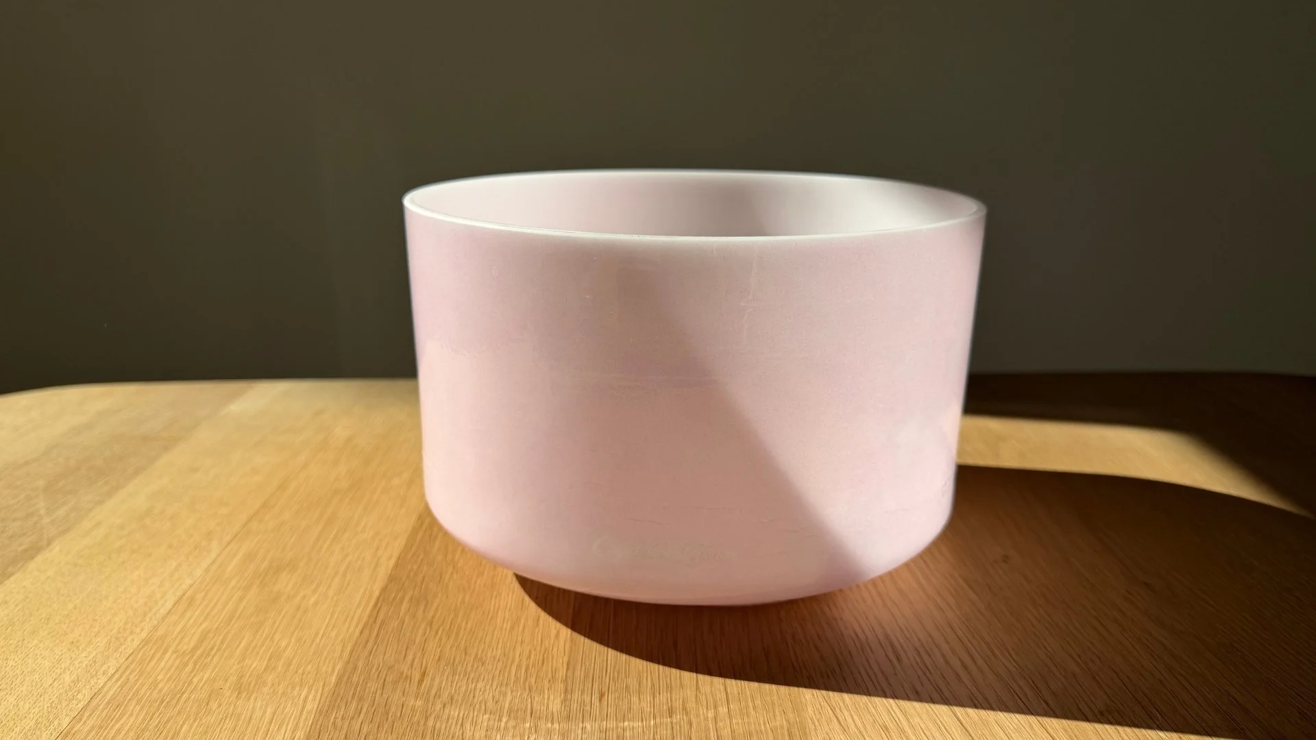8" E-45 Pink Ocean Gold | Alchemy Crystal Singing Bowl® by Crystal Tones®