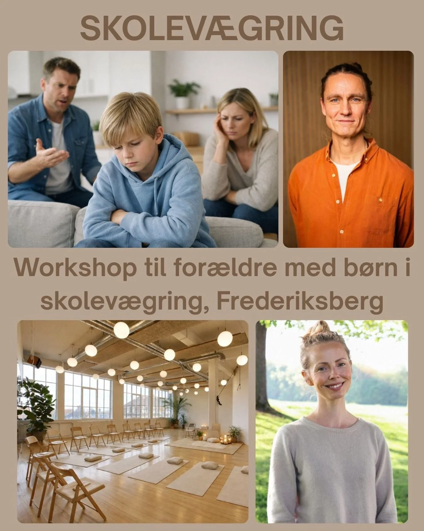 L&aelig;nges du efter st&oslash;rre fokus p&aring; trivsel i familielivet (og for&oslash;vrigt i valgdebatten😌)? 
S&aring; er denne workshop for dig.

Den 8. april afholder vi en workshop p&aring; Frederiksberg for for&aelig;ldre til b&oslash;rn med