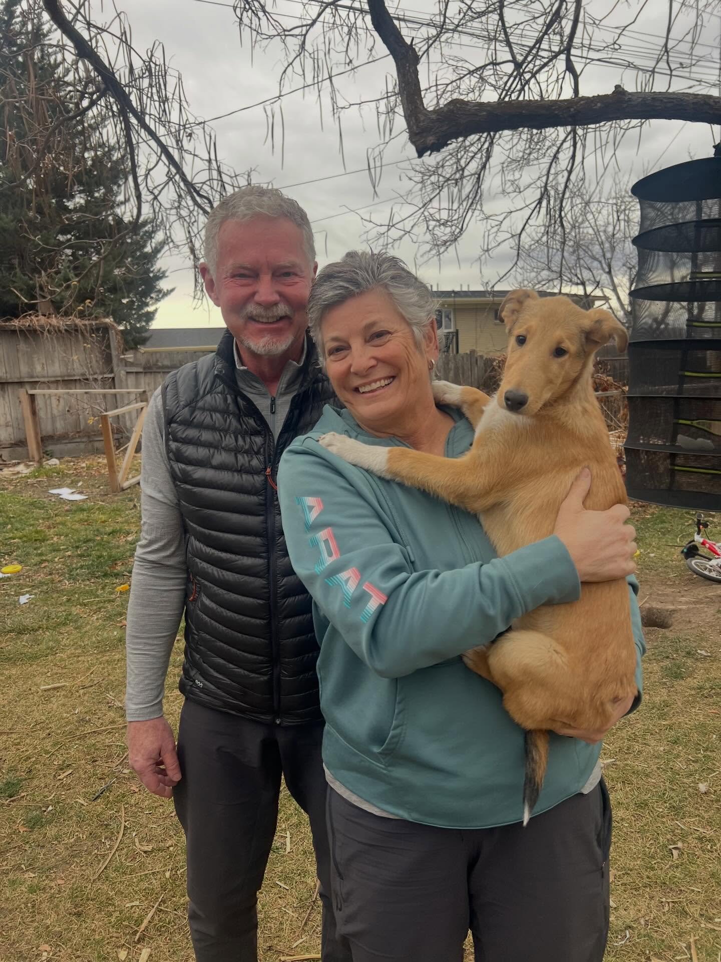 Ham is off! What a joy this boy has been. He's brought a dose of playful silliness to our home and we all loved laughing at how easily his ears turned inside out. He loves being with people, and we loved being with him!

He's headed to an Idaho farm 