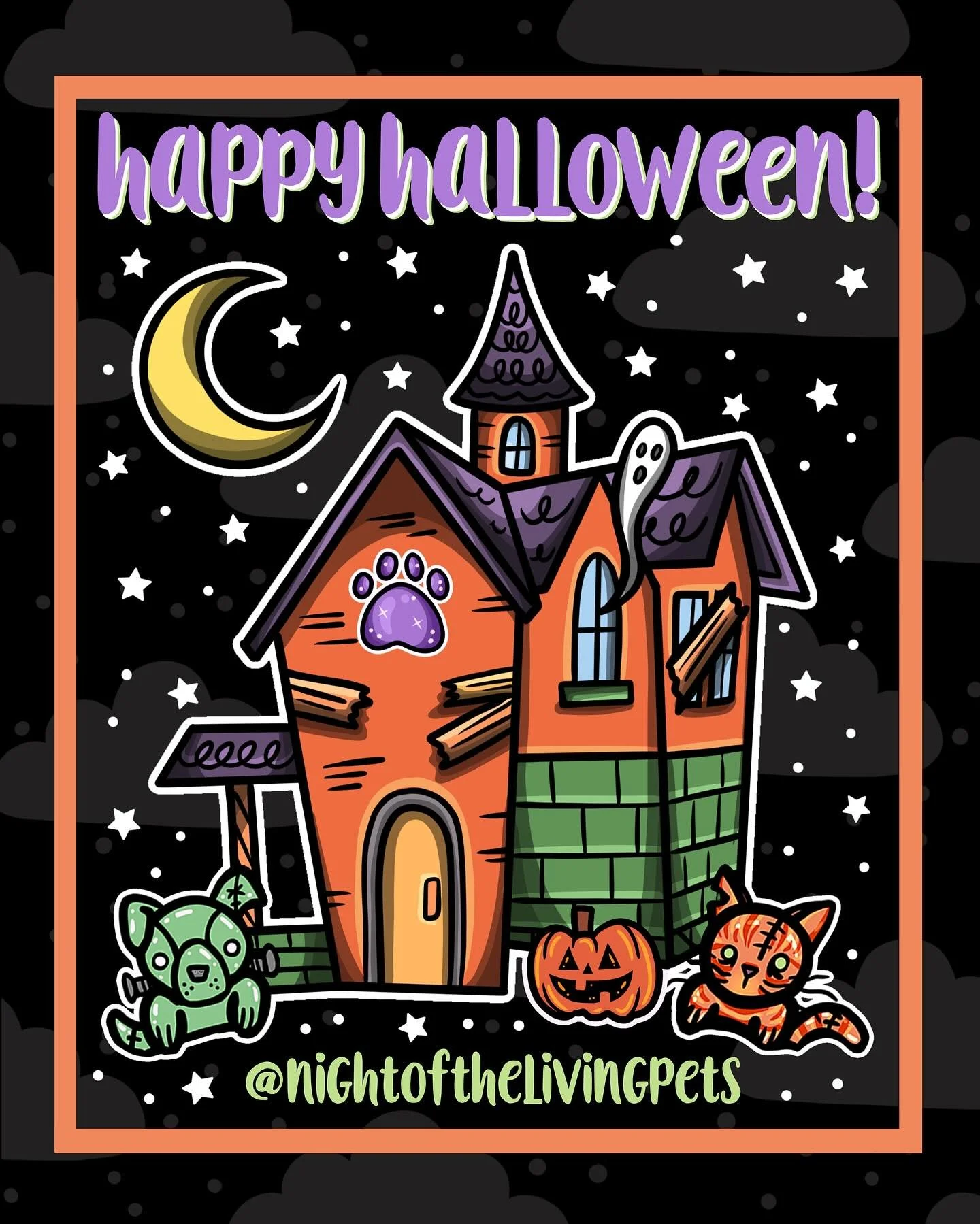 Today is our favorite day of the year, our high holiday! 🎃

We live like it&rsquo;s Halloween 365, but today we turn the spooky to all the way up! 👻

Wishing you more tricks, treats and tail wags than you can handle. 🐾

Happy Halloween from Night 