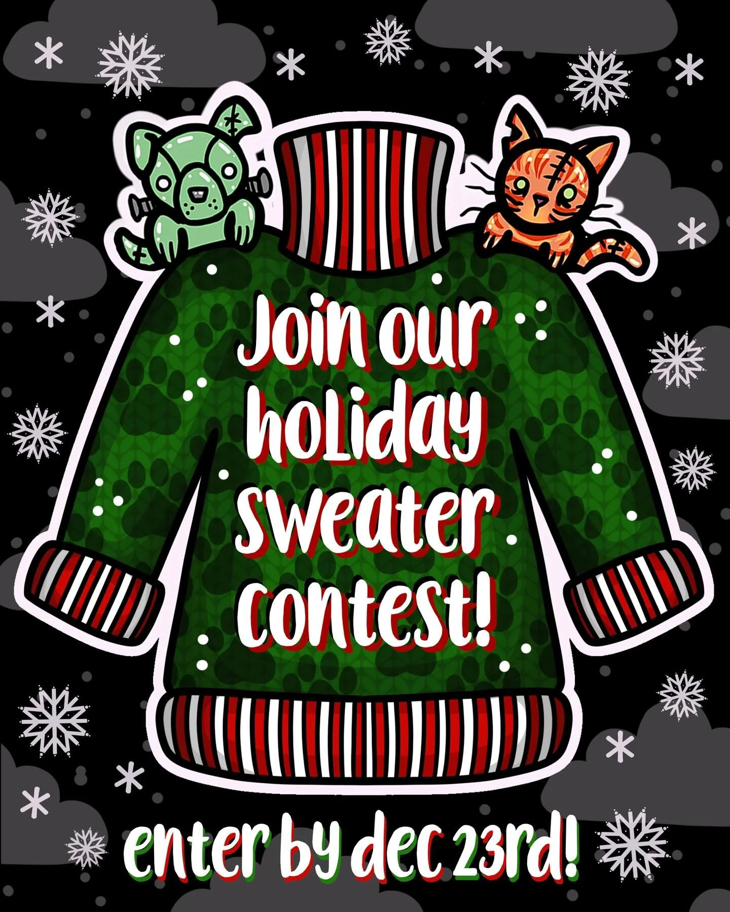📸 Submit your pet&rsquo;s Christmas glamour shot for a chance to win: 

🎁 $50 Gift Card

Ugly Christmas sweaters, elf and reindeer ears, pets wrapped in twinkle lights&hellip;we want to see it all. 🎅🏼

🎄 Enter by Dec. 23!&nbsp;

How to enter (ch