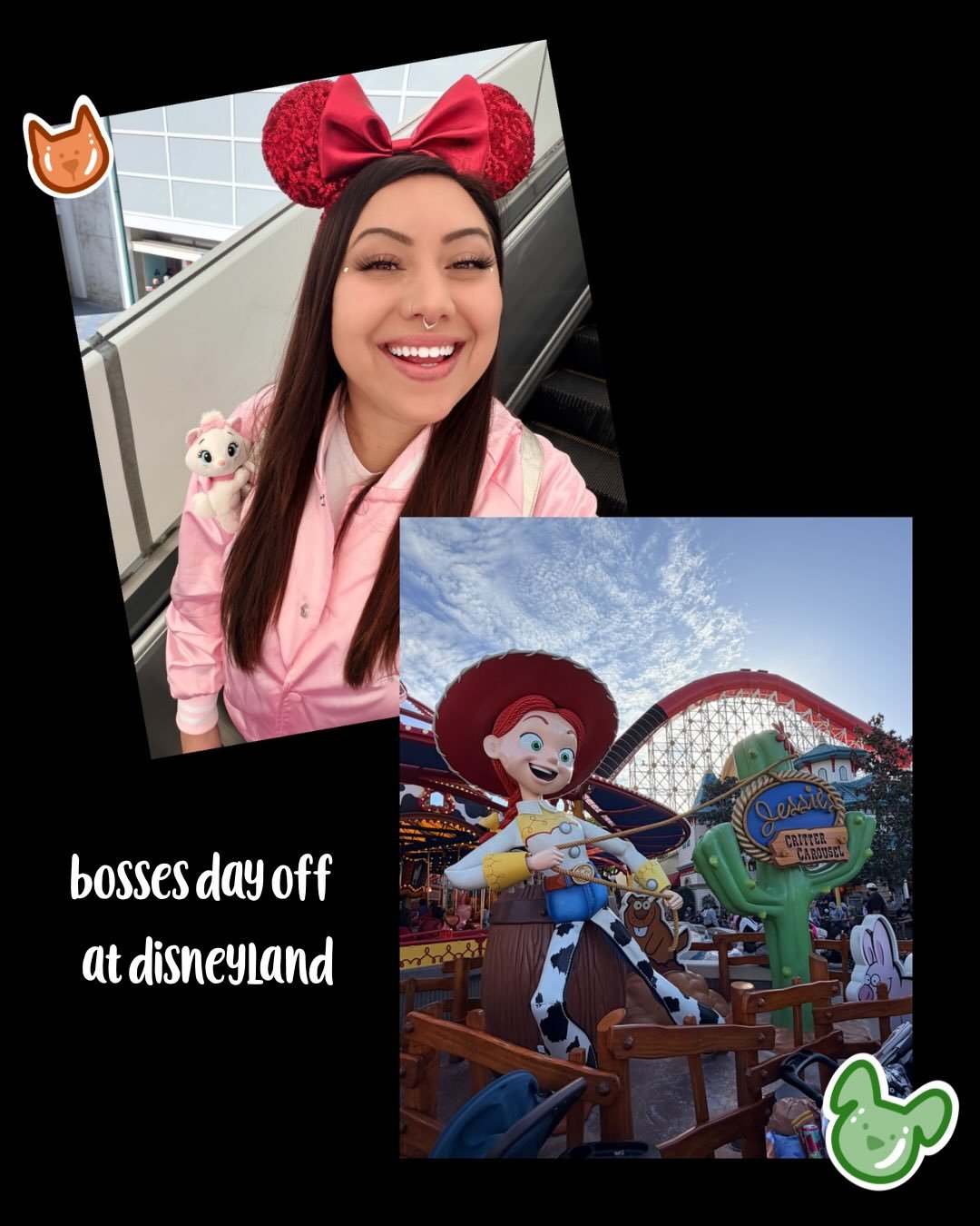 On this episode of &ldquo;Boss&rsquo; Day Off...&rdquo; 🏰

Rio spent the day at one of her favorite places, Disneyland, ringing in the Lunar New Year the best way she knew how! She&rsquo;s a sucker for seasonal snacks, yummy drinks and lots of magic