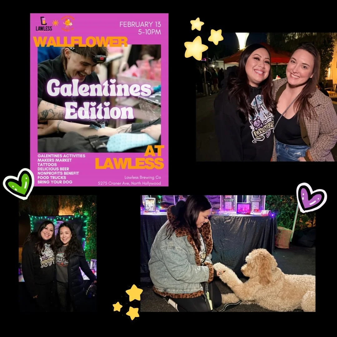 How are you spending your Galentines Day? That&rsquo;s right&hellip;with @wallflowermarketla and @lawlessbeer OBVIOUSLY! 💕

📍5275 Craner Ave. North Hollywood 91601

⏰ 5:00pm-10:00pm

Grab some locally brewed beer 🍺 and support the following badass