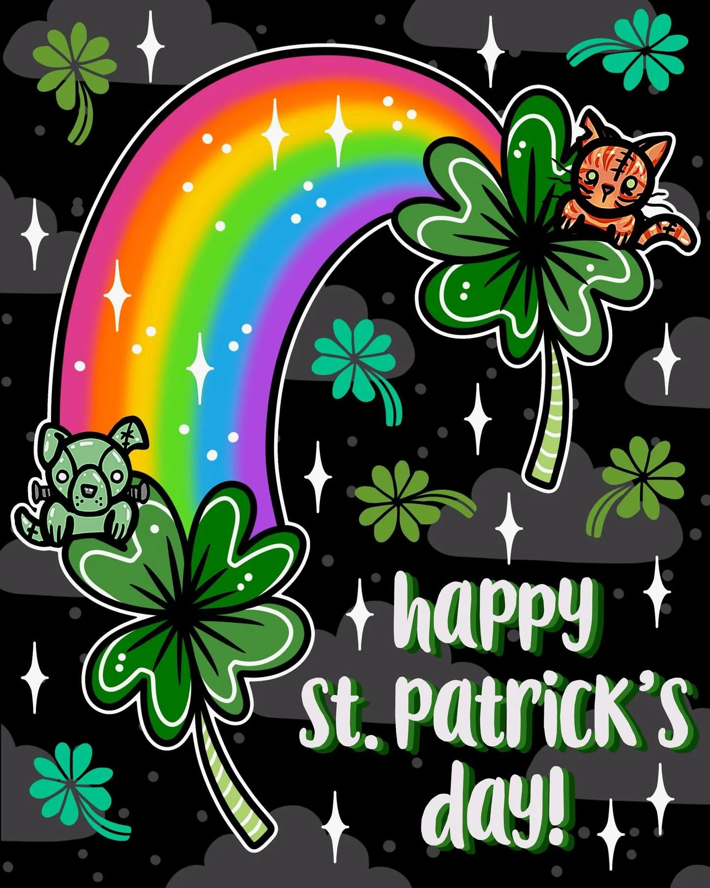 Forget the pot of gold! We are so feeling l u c k y just hanging out with our pet friends and having the best clients. ☘️🌈✨🥹

#nightofthelivingpets #luckypetsitters #petlove