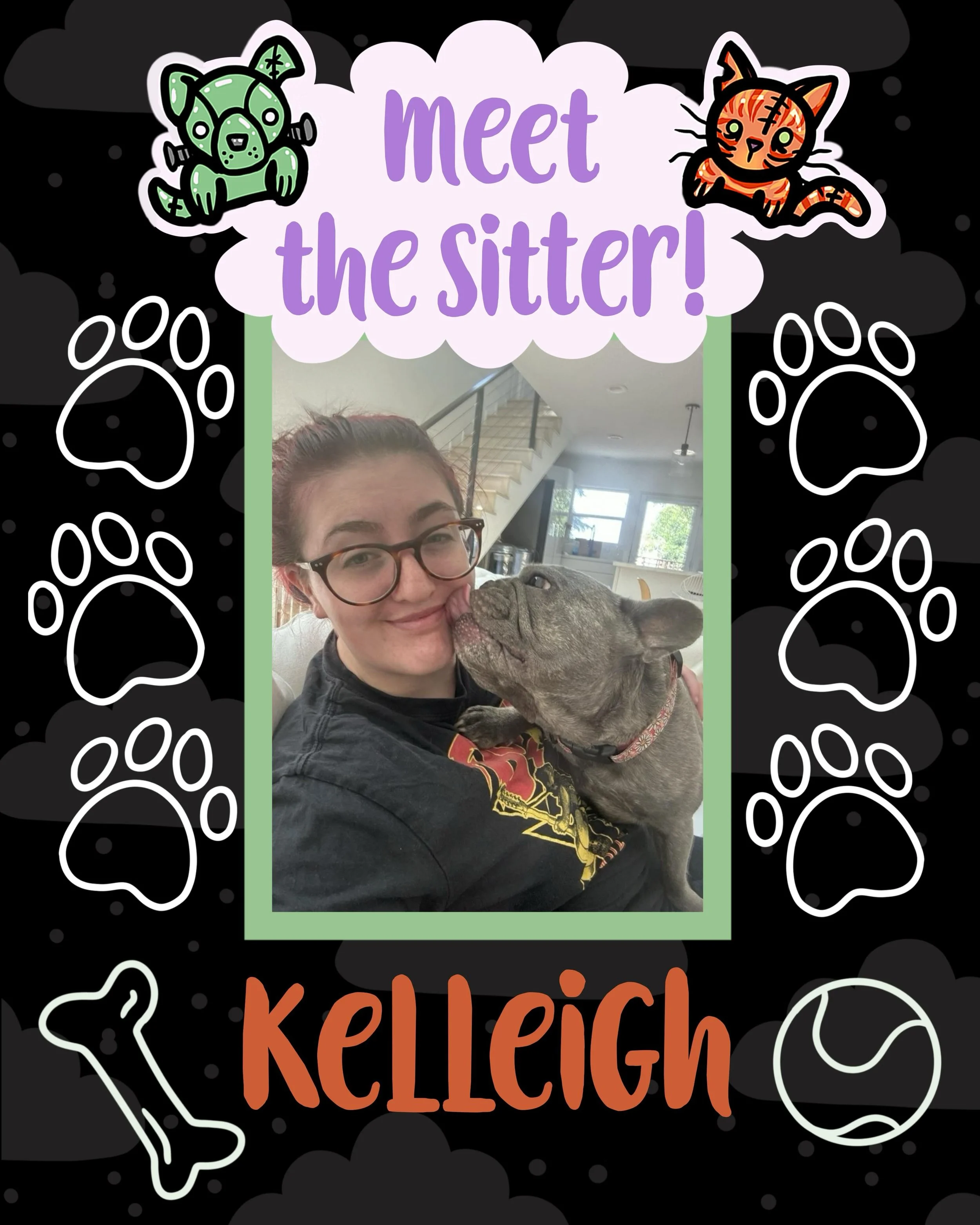 Meet Kelleigh. It&rsquo;s pronounced Kelly, but let&rsquo;s be honest&hellip;the spelling is much more iconic, like her! @kelleighsiobhan 

Fun fact: She runs her own non-profit theatre company with one of our fellow sitters! 

Kelleigh thrives in ev