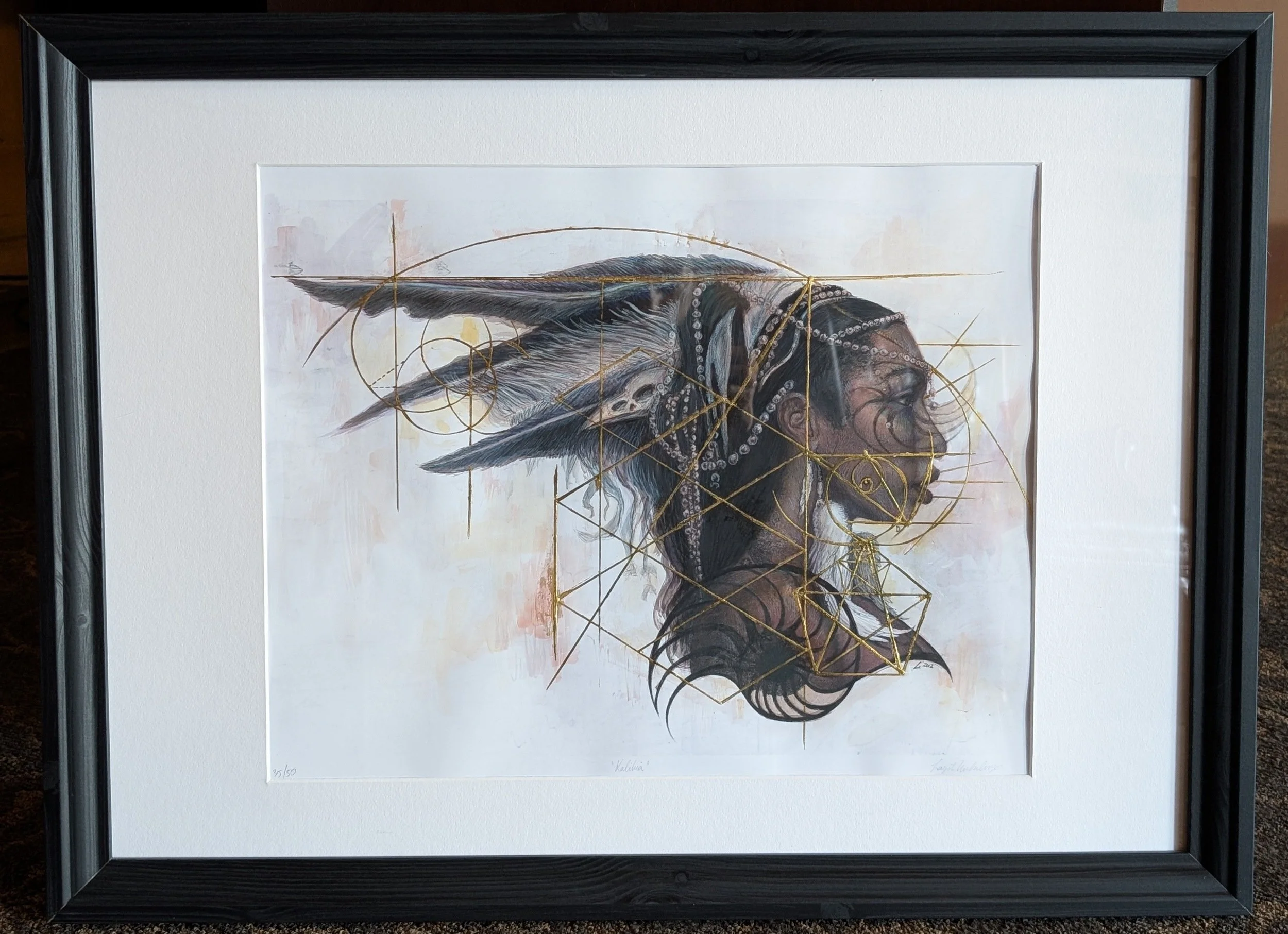 Kalikia, Colored Embellished Print