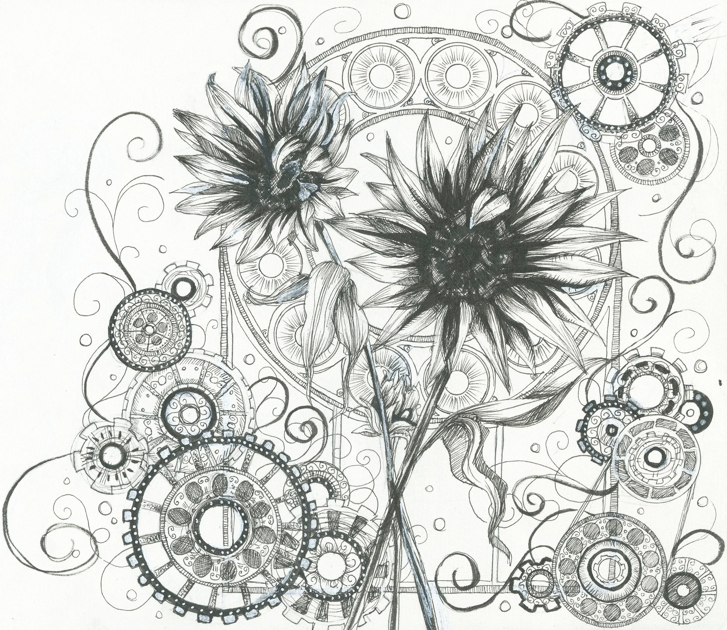 Sunflowers & Gears