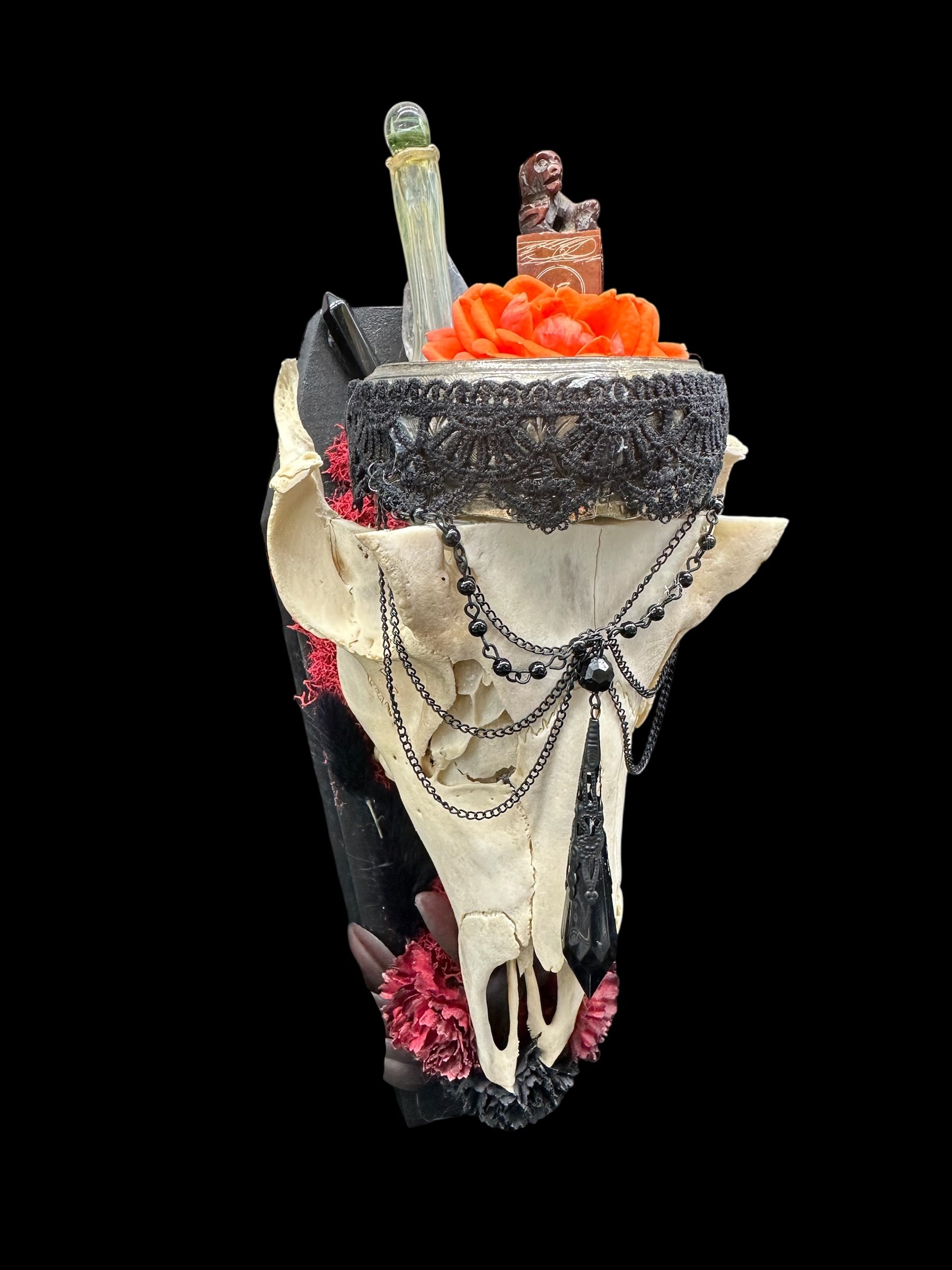 Ritual Skull Candle Holder