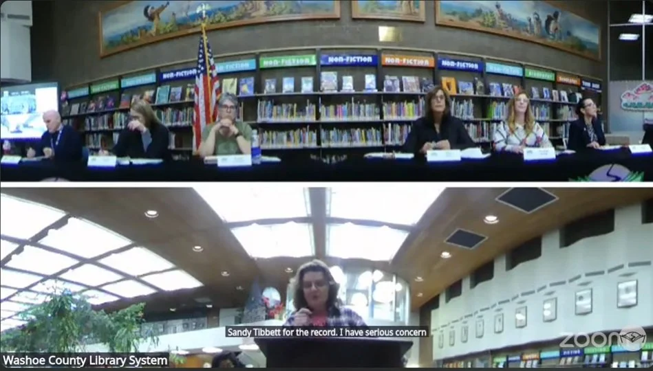 Quiet, Please: Public Comment Calls Out Washoe County Government at Library Board Meeting.