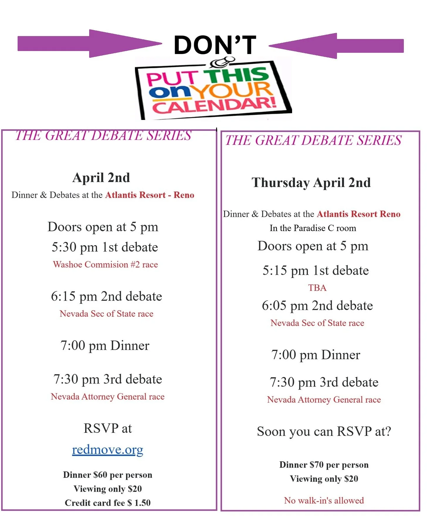 Red, White… and $70? The GOP Debate That Might Have Fewer People Than a Slot Machine Bank