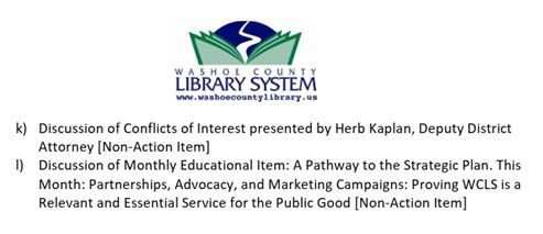 Washoe County Library Politics: And a Sexual Harassment Complaint …