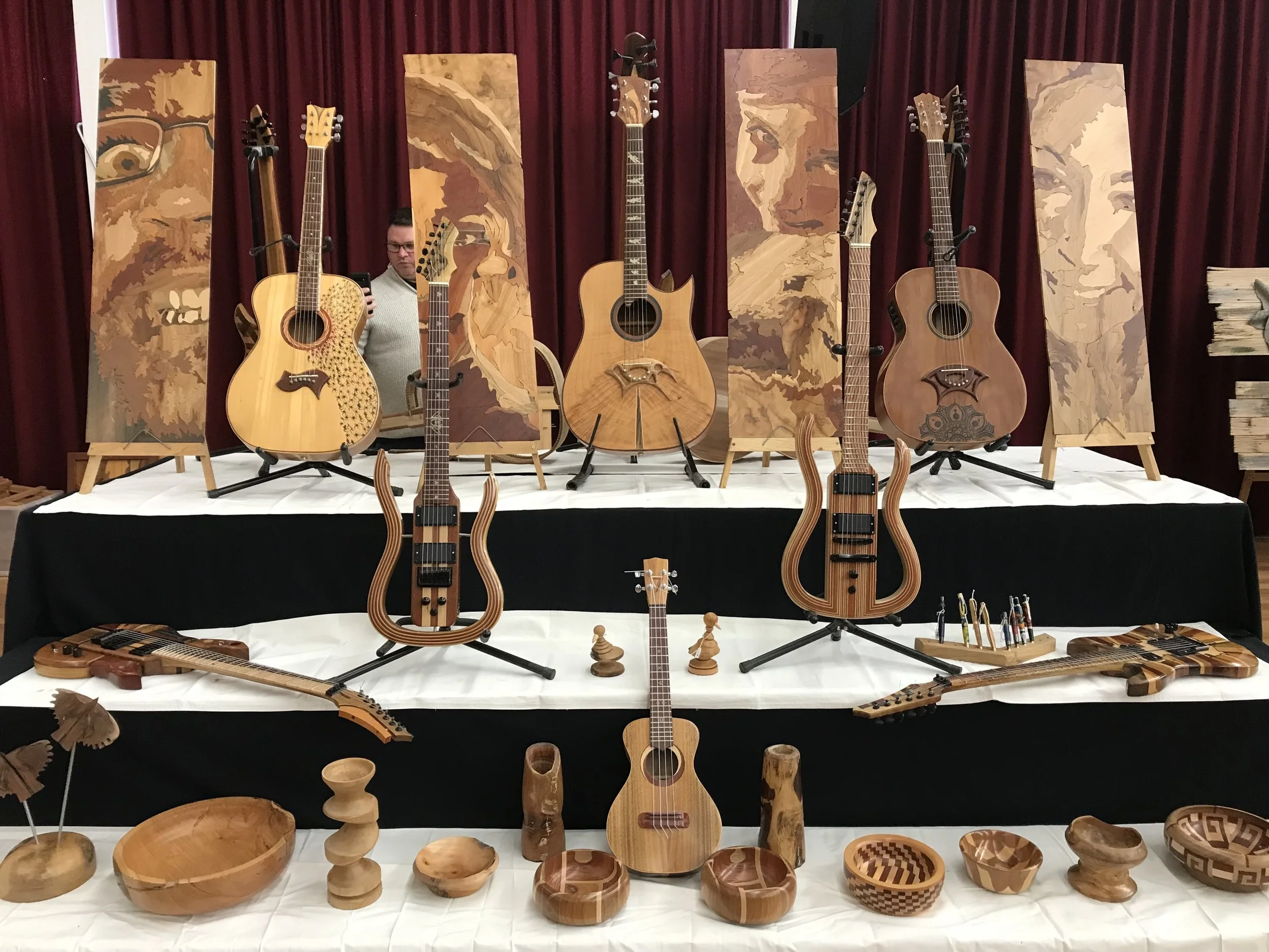 Bellarine Woodworkers exhibition display