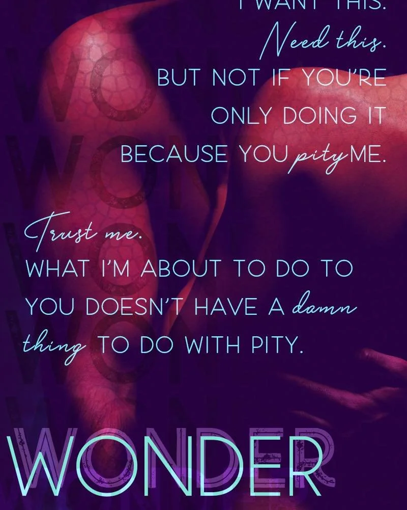 Pity? Never heard of her 😈

Dive into Wonder - available in ebook, paperback &amp; audio at your favorite major retailer 

#Beingmrsjones #ccjromance #warmhuescreative #ccjmultiverse #wonder #fracturedworlds