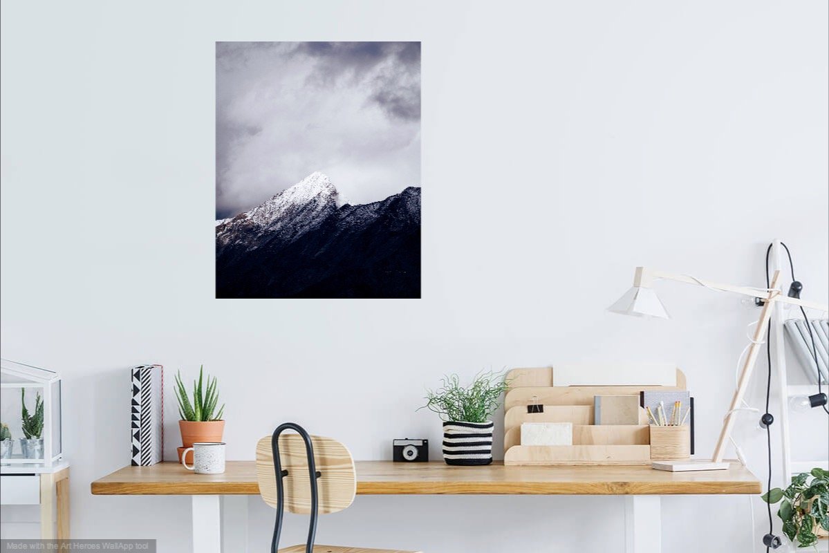 Kootenay Valley Mountain Peak Print