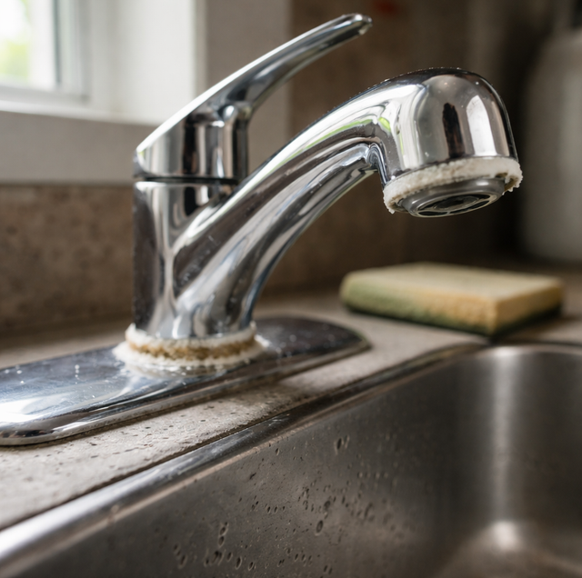White Crusty Buildup on Faucets: The Warning You Shouldn’t Wipe Away