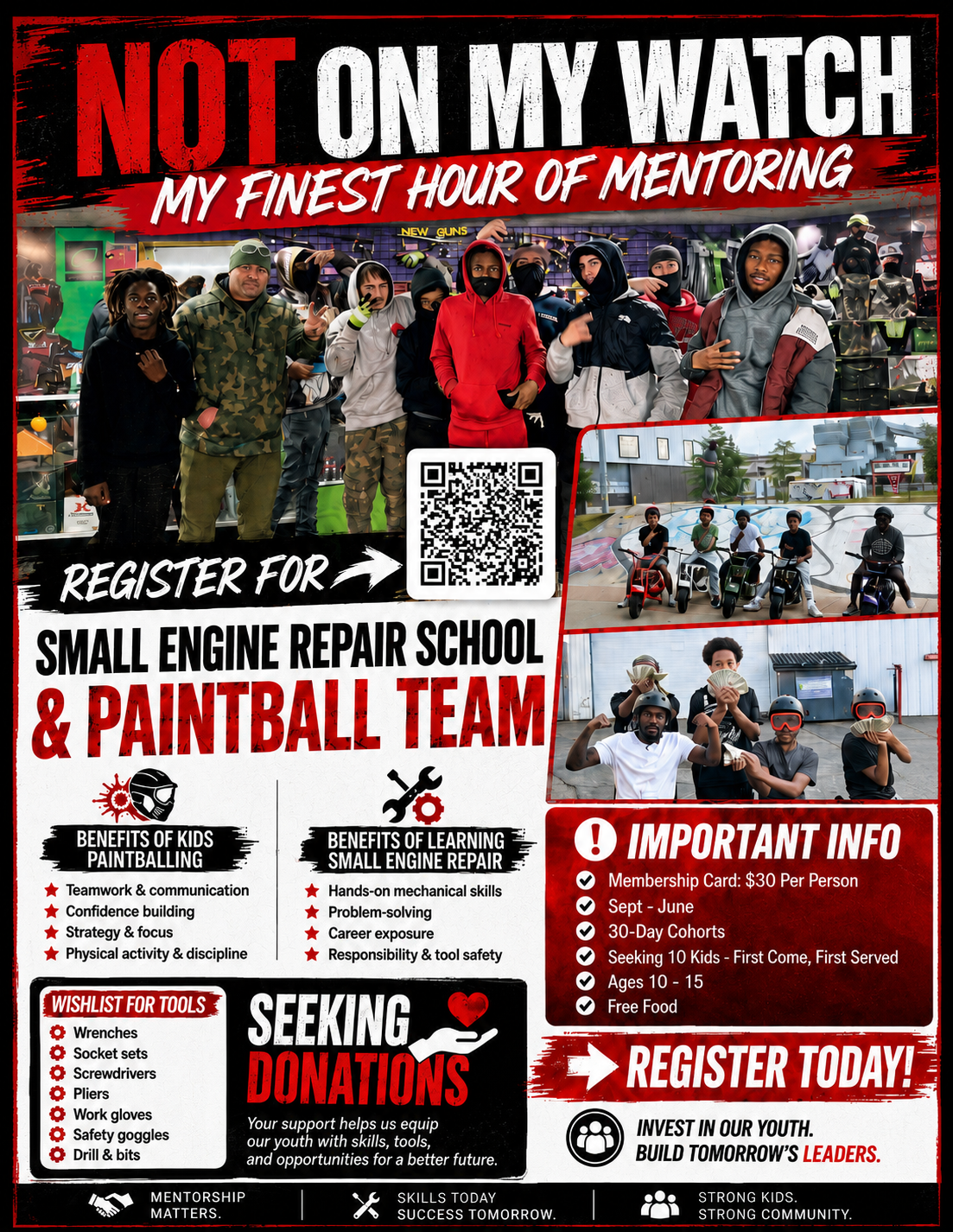 Trade School Membership and Paintball Team Registration