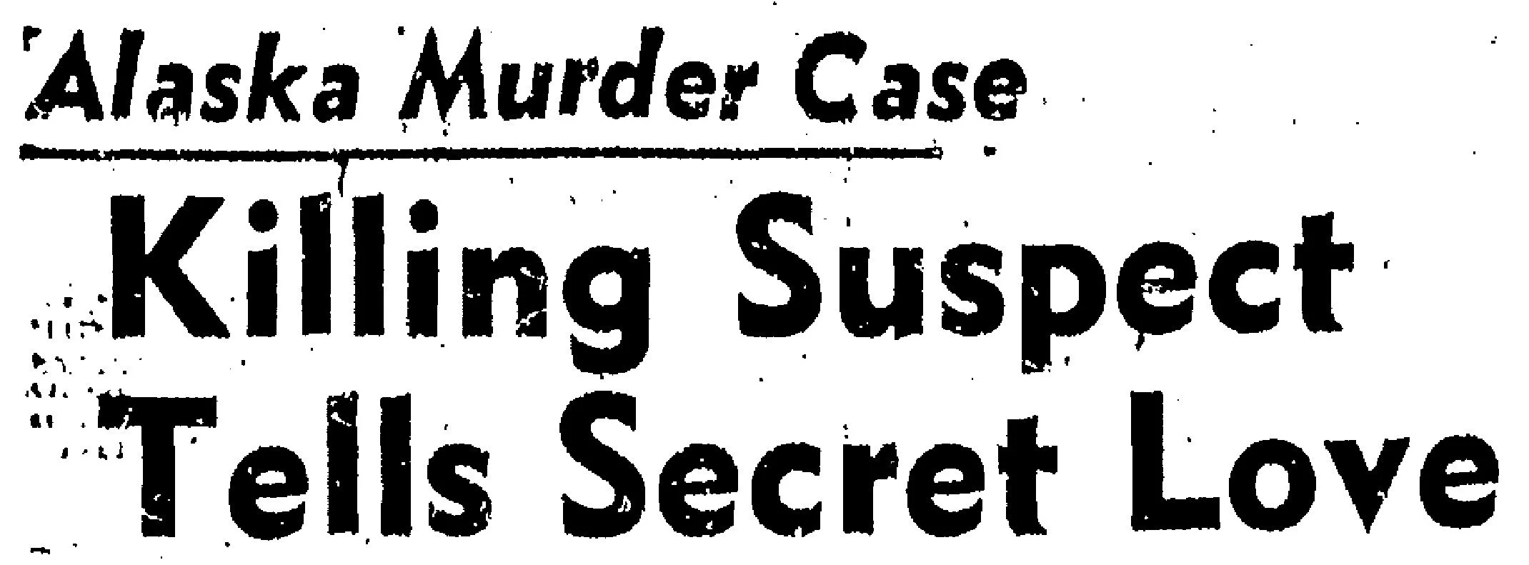 When I was compiling a YouTube music playlist for The Alaskan Blonde (link below), I included the #1 hit the week of Valentine’s Day in 1954: “Secret Love” by Doris Day. It first hit the radio a couple of weeks after Cecil’s murder, and I’m sure this