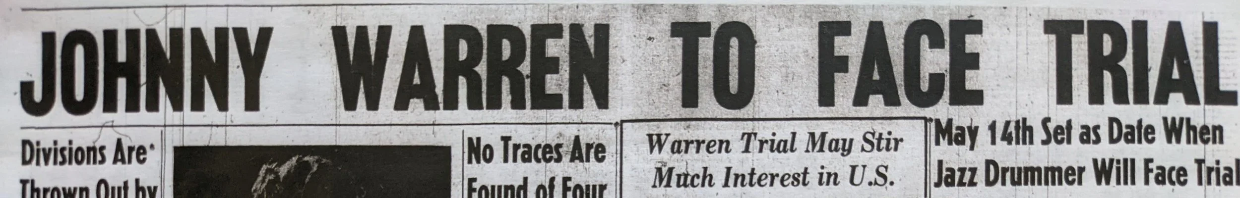 January 13, 1956 - it's well over 2 years since Cecil's murder, and even though Diane committed suicide in March 1954, the case against Johnny Warren still seems set to go ahead in May.