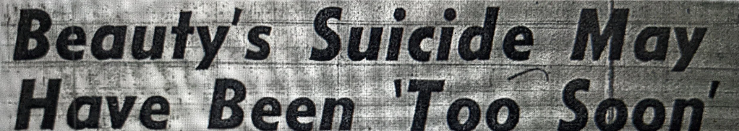 That Diane committed suicide when the trial was about to be postponed seemed a cruel irony...