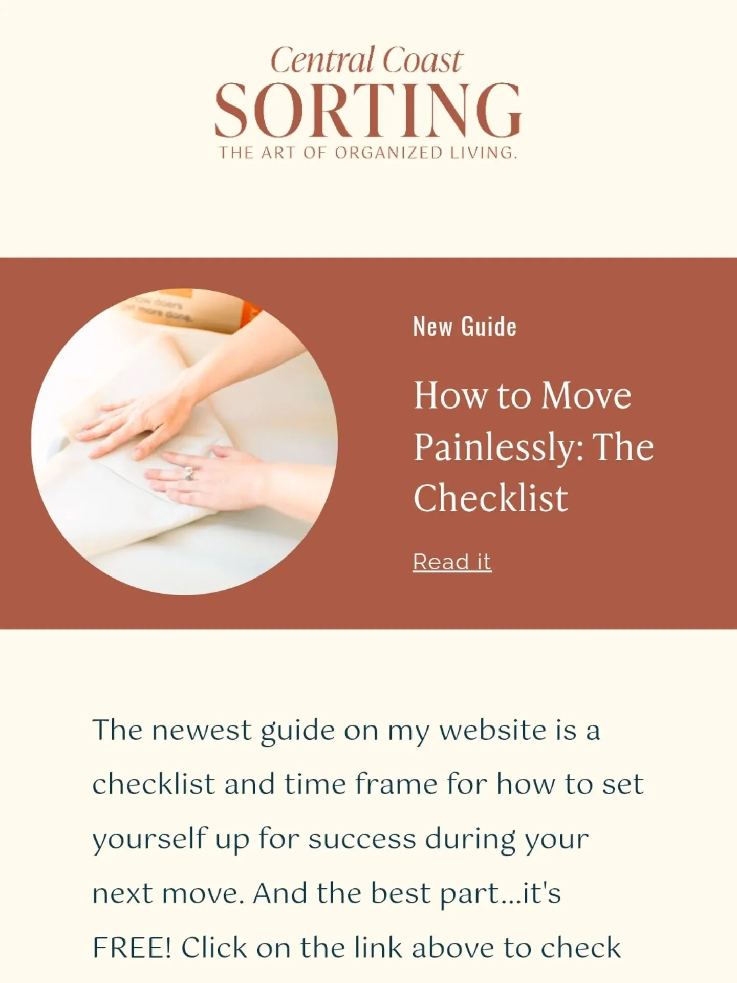 I've helped a lot of people move, and here's what I know: the chaos isn't the move itself; it's not having a plan. So I made you one! 🙌 

How to Move Painlessly: The Checklist is now free on my website. Grab it before your next move. Link in bio. 📦