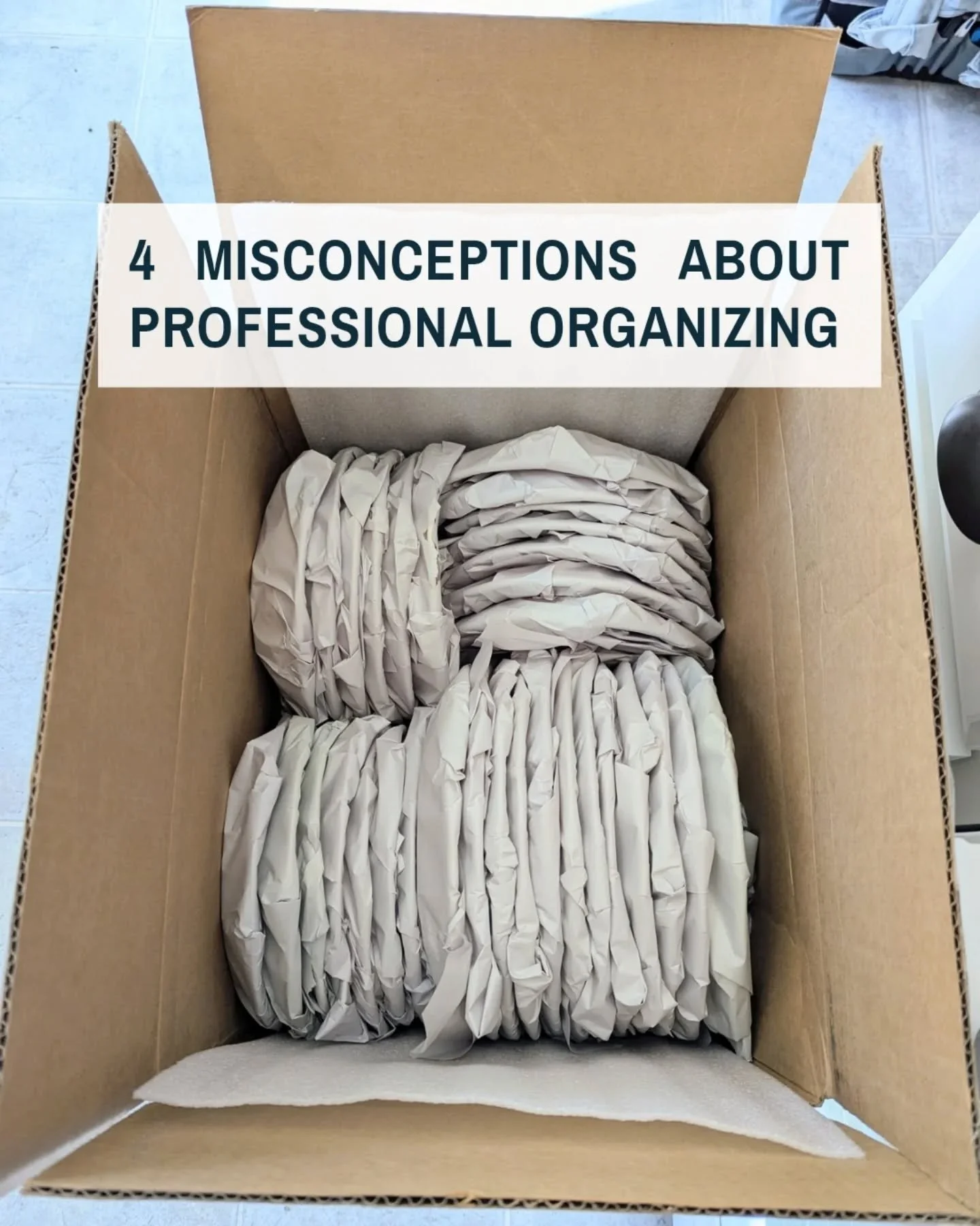 Professional organizing comes with a lot of misconceptions, and honestly, I get it. It can be hard to know what to expect! So here's a look at a few things I hear often, and what working together actually looks like.

#misconceptions #professionalorg