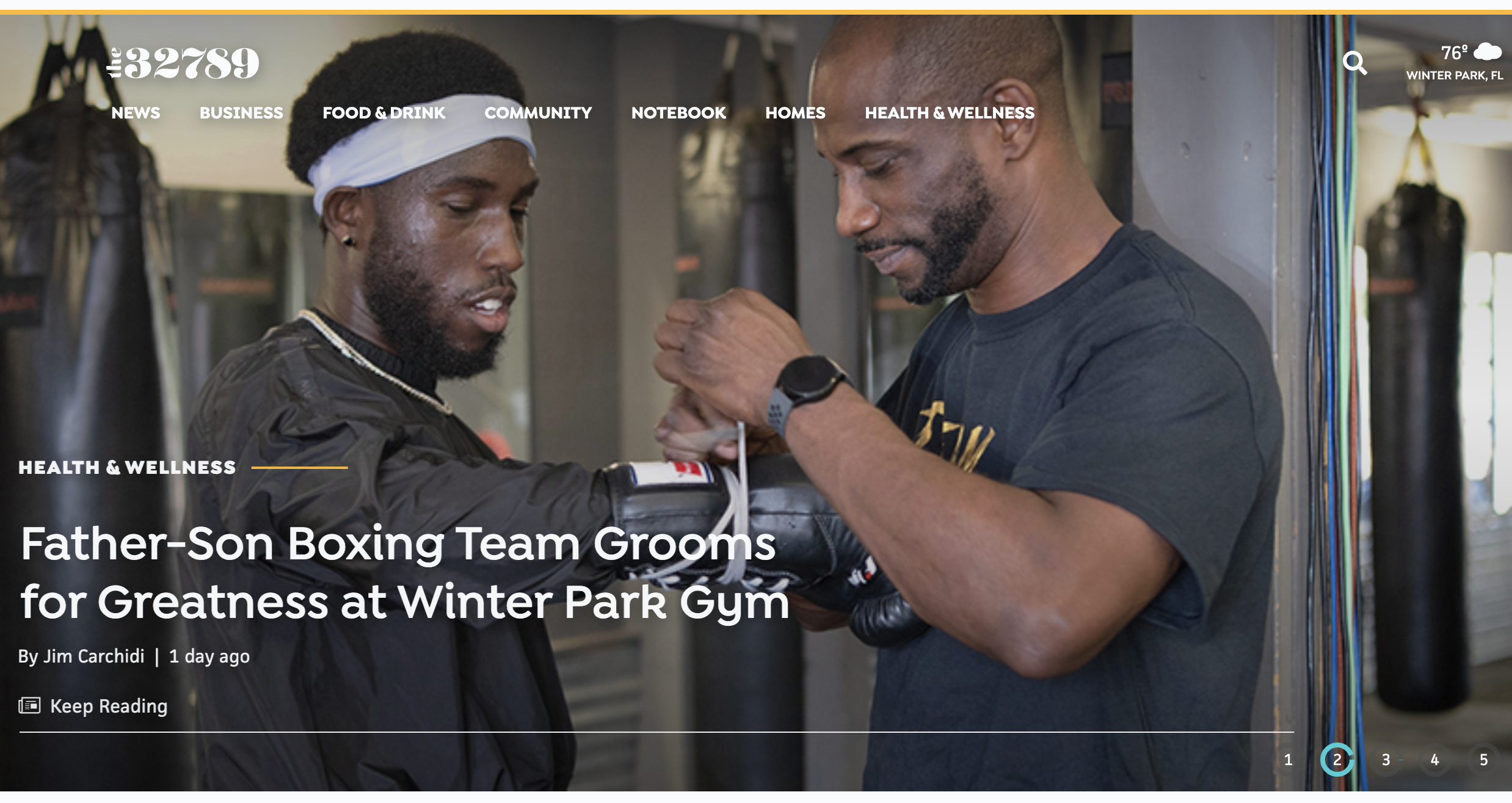 Father-Son Boxing Team Grooms for Greatness at Winter Park Gym