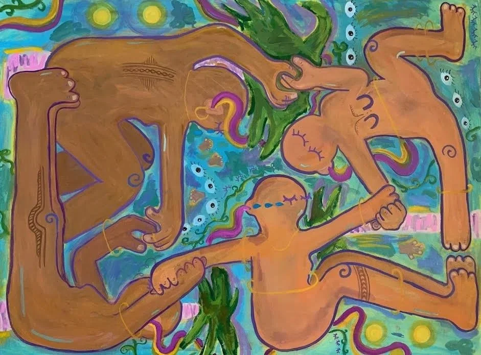 to love others oil on canvas 30 inches by 40 inches