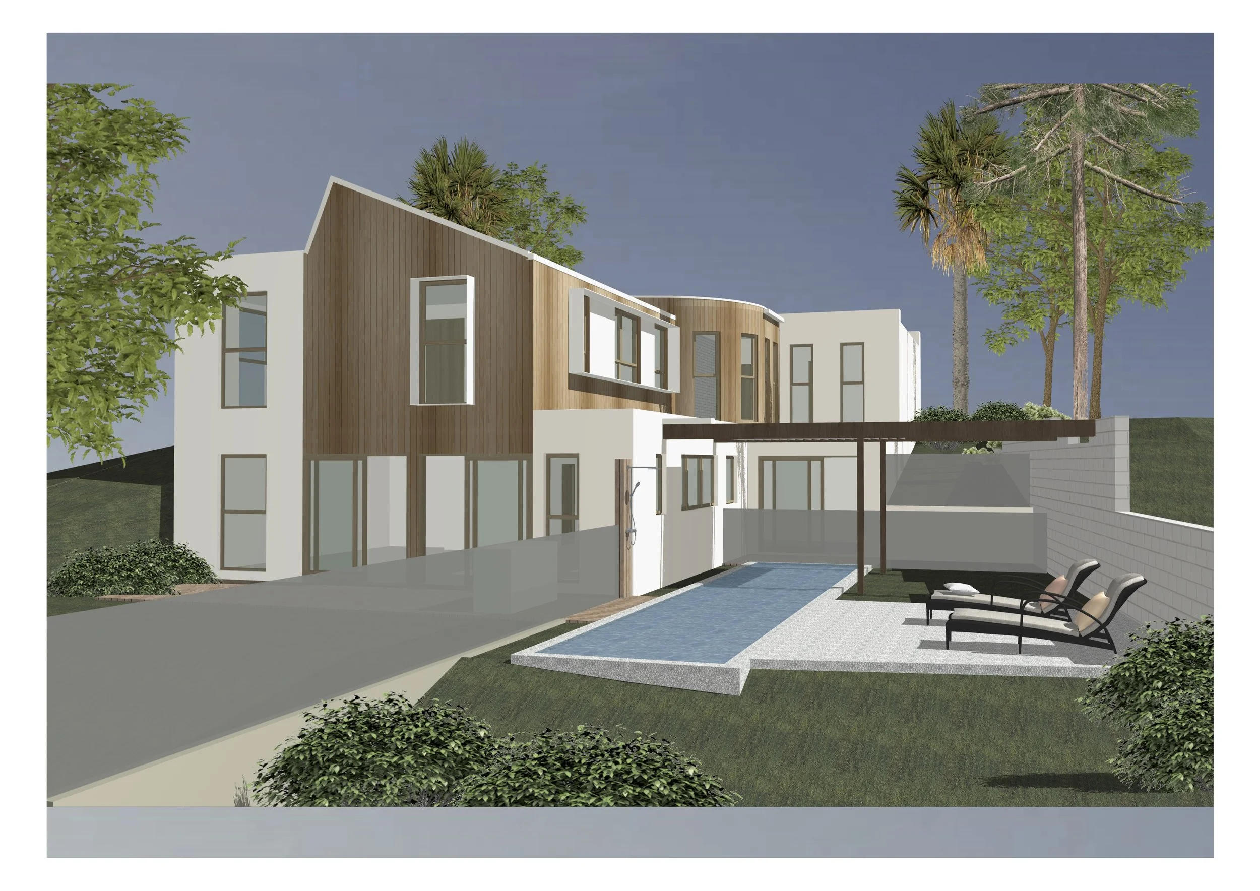 Rear Render of TZO Home