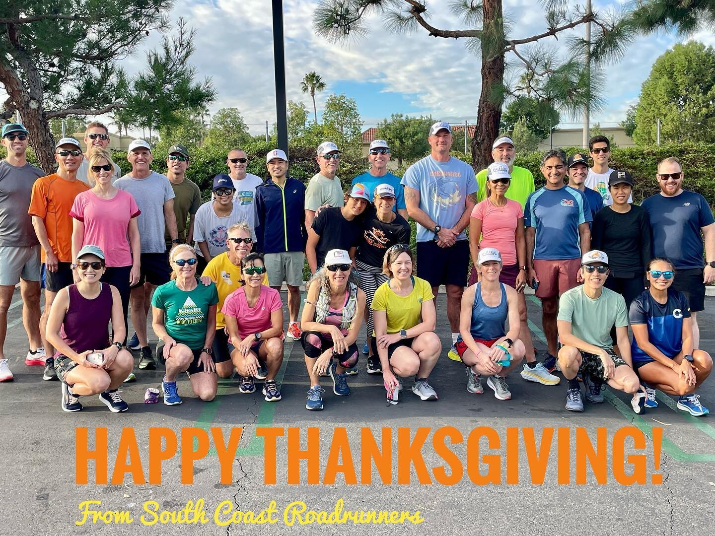 Happy Thanksgiving!  We&rsquo;re thankful for many things including our wonderful members, the Orange County running community, and access to beautiful and safe trails and roads ❤️