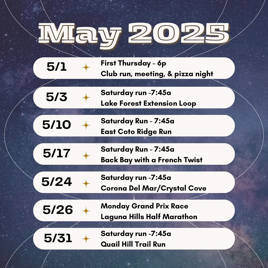 May event highlights
For more events and details, check out our full events calendar on our website roadrunners.org (link in bio)