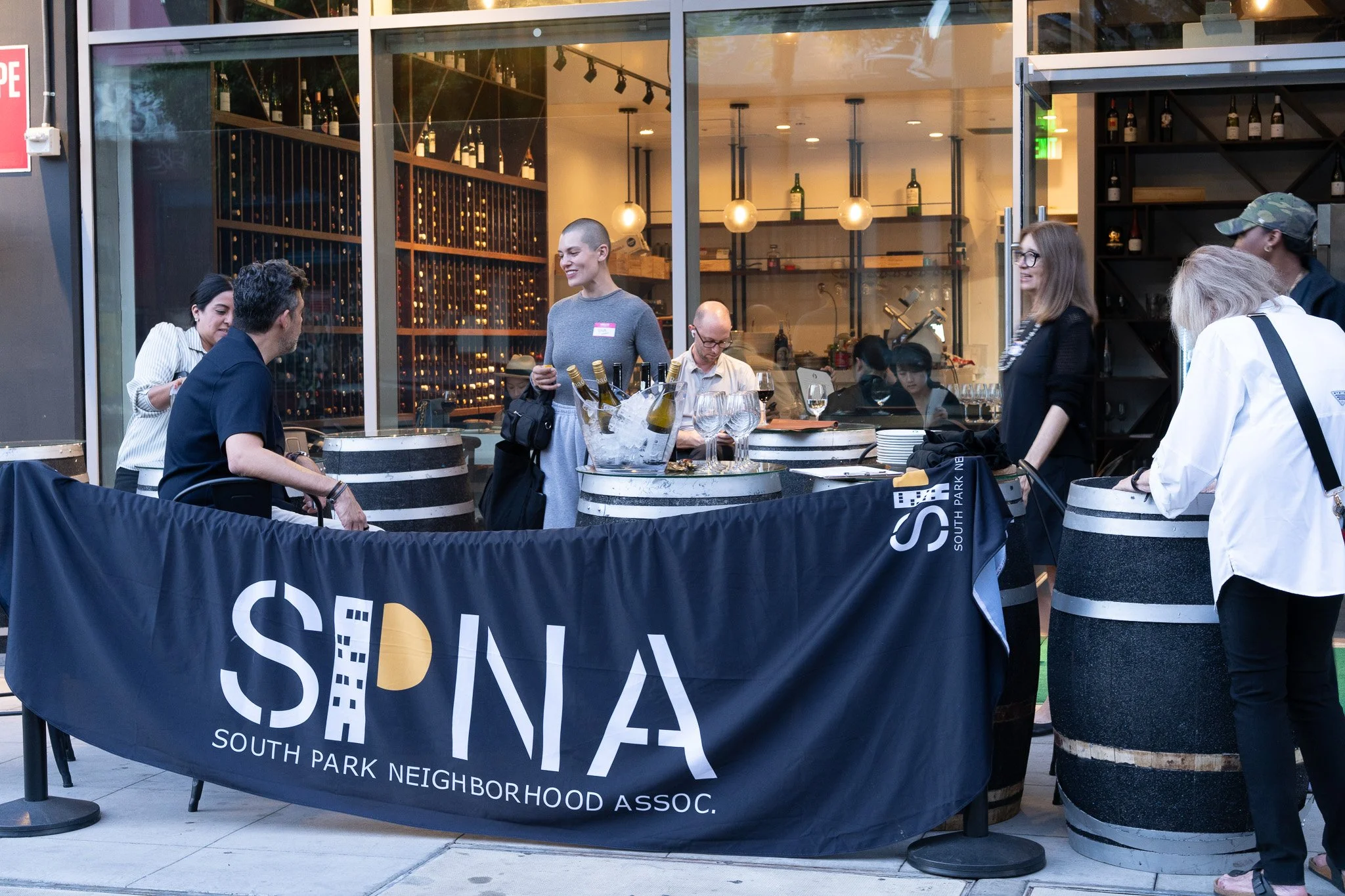 SPNA Volunteers Gather                         at The Wine Station