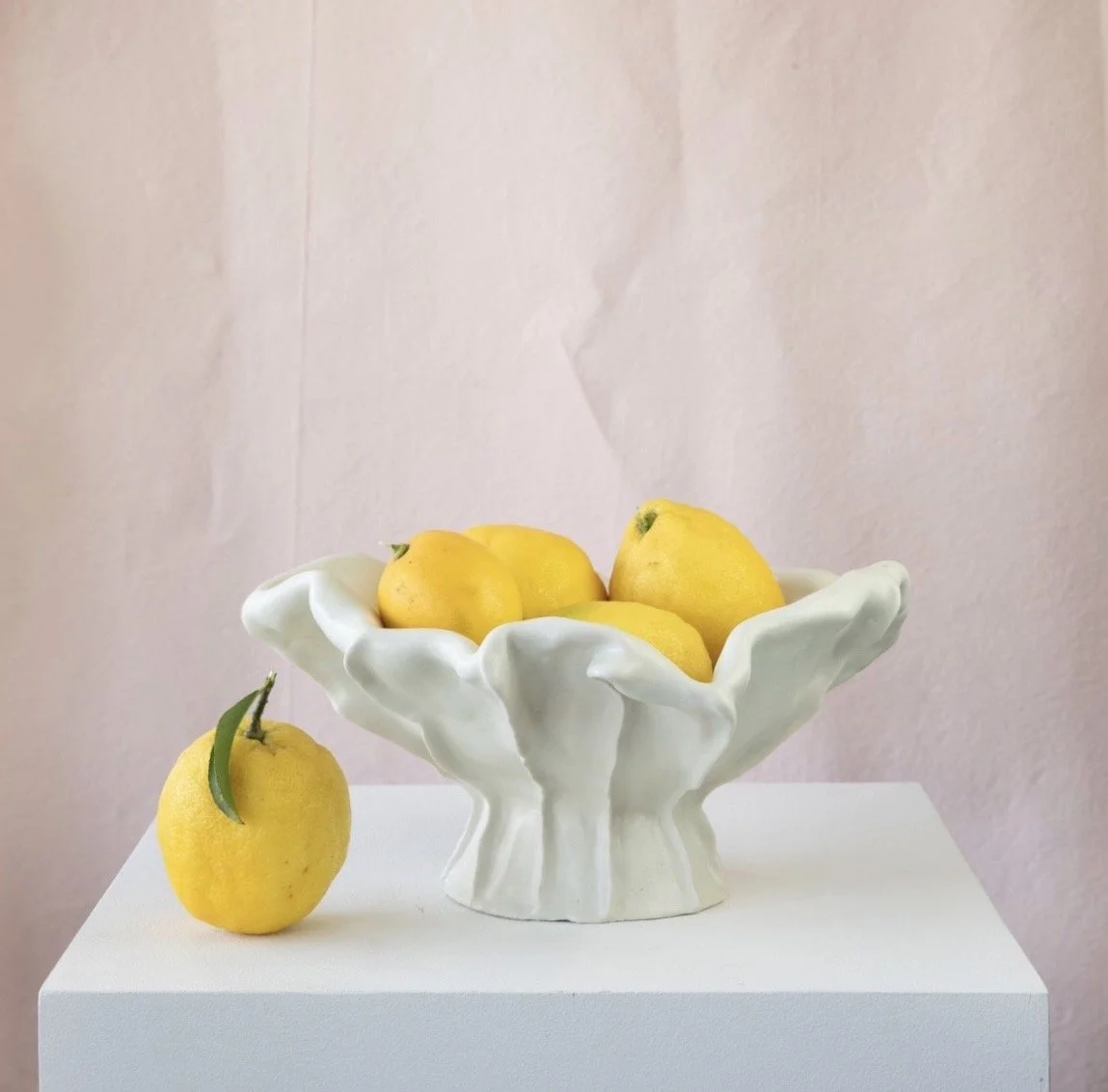 Cloud Bowl -
Porcelain Paper Clay 
12"Wx7"H
