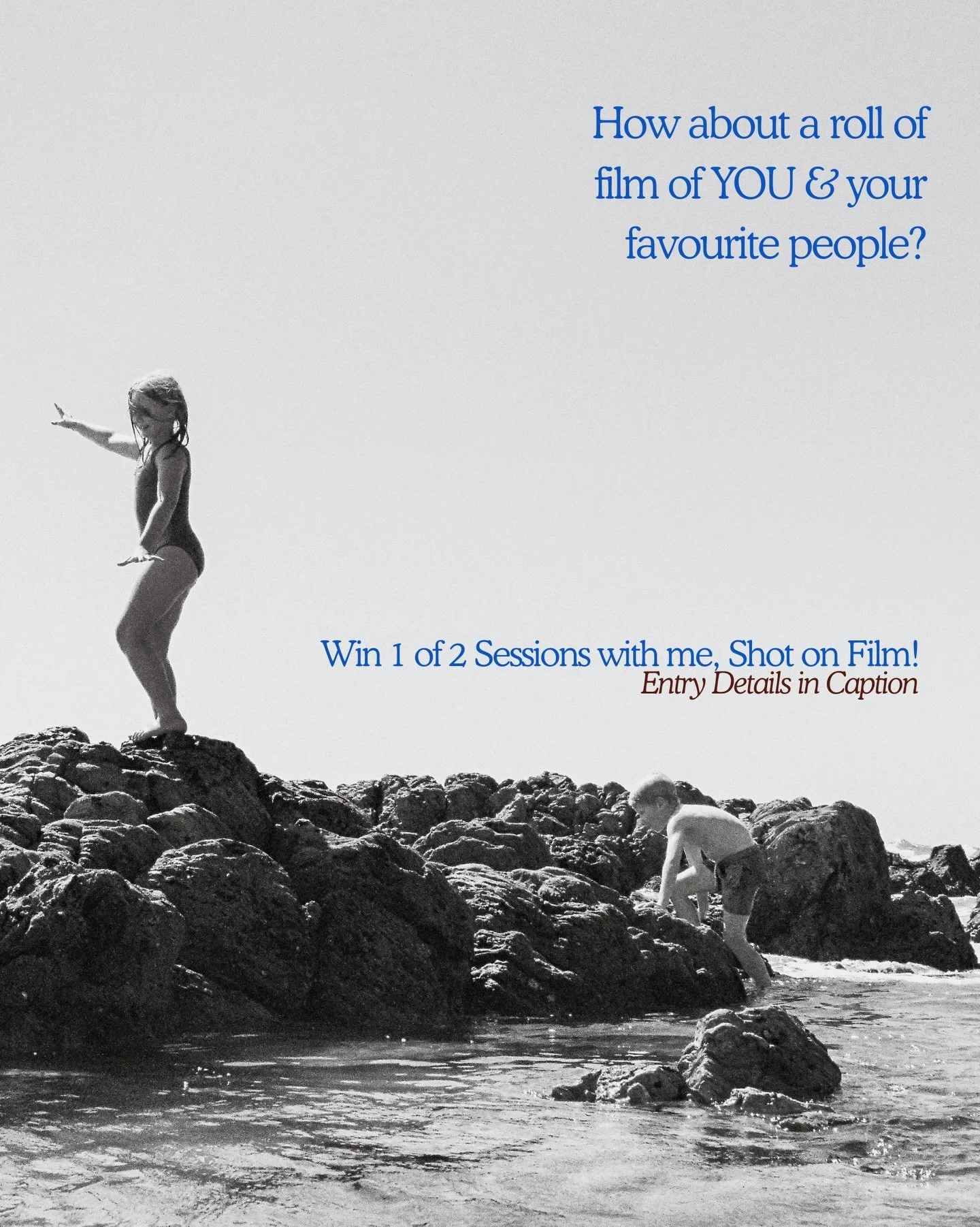 Being a Mother of 4, &amp; a photographer yet STILL getting in no photos with her kids, I know first hand the importance and just how special being IN photos with your children is!
Even making this graphic, I wanted to share some of our family film p
