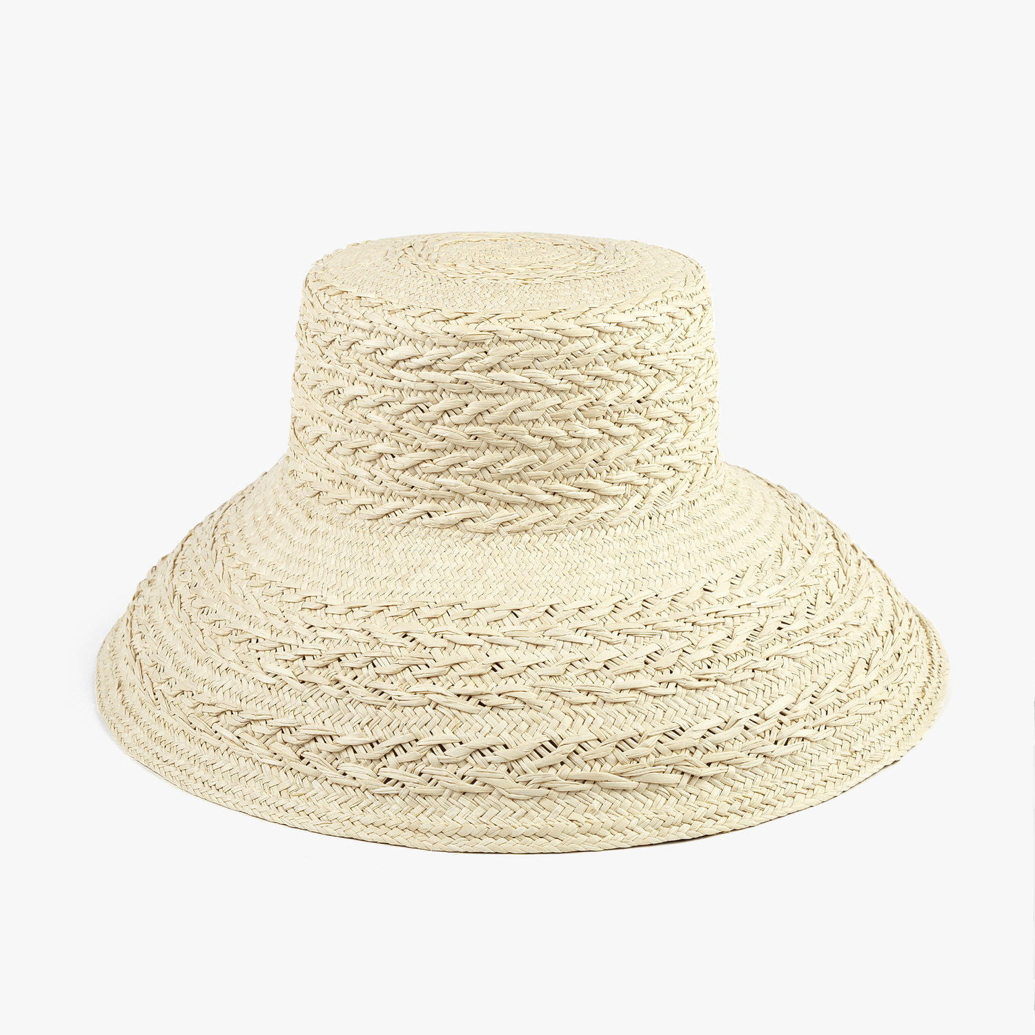 Handwoven Panama Staw Bucket Hat Women main image 3