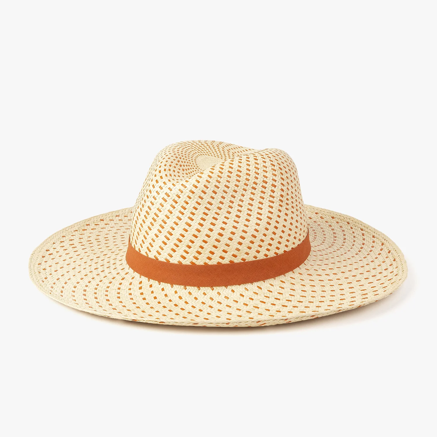 PANTROPIC BEIGE PANAMA SUMMER STRAW SUN HAT NEW WIDE BRIM SOUTHWEST FEDORA Men main image 2