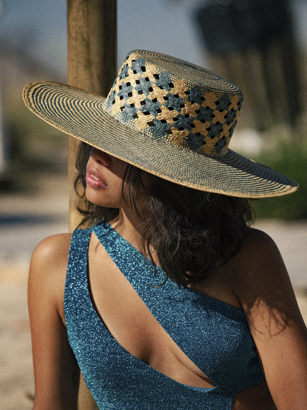 Mar Azul - Designer Beach Panama Hat — Elegancia Tropical Hats display picture 3