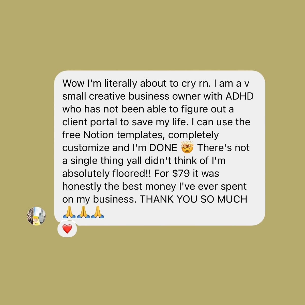 Going to leave this here just in case your business needs to be sorted once and for all 🏁

This DM is from Paulina and of course, she refers to our most popular Savvy Creative Bundle containing 2 of our comprehensive Notion templates to get your bus