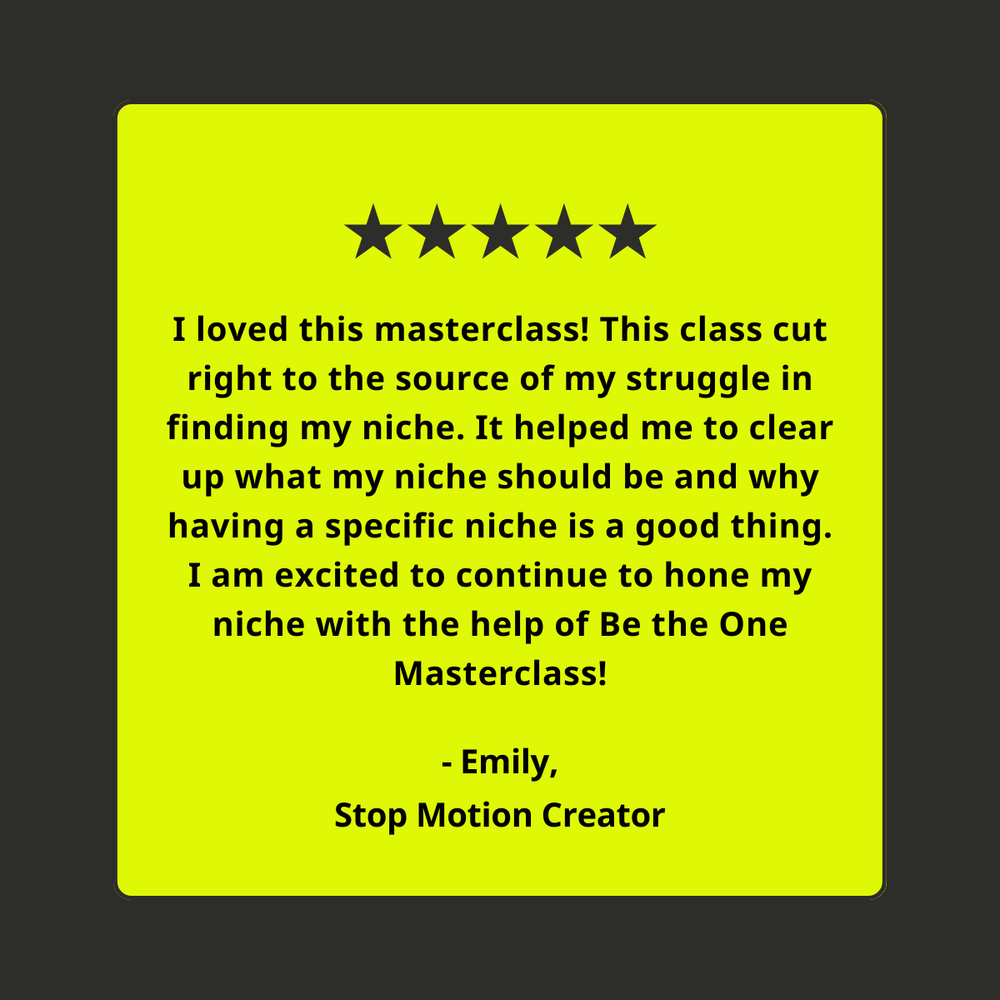 Be The One () Masterclass Knotably Creative House — Knotably