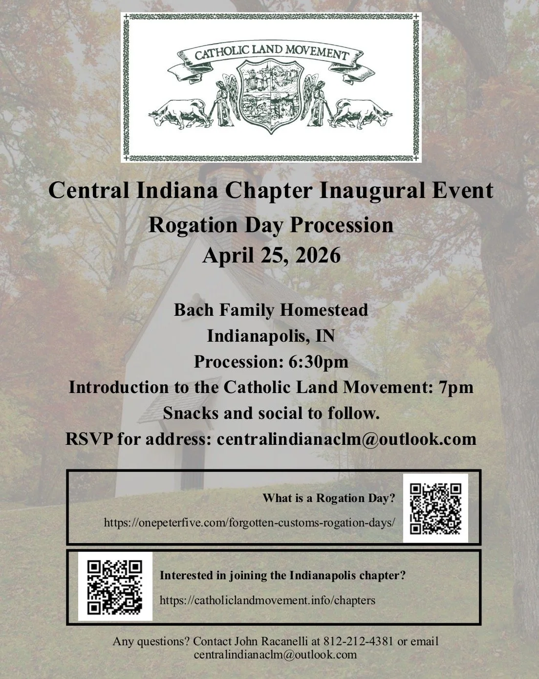 Central Indiana "Rogation day Procession"