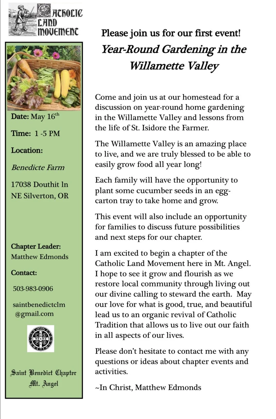 Year round gardening Willamette Valley