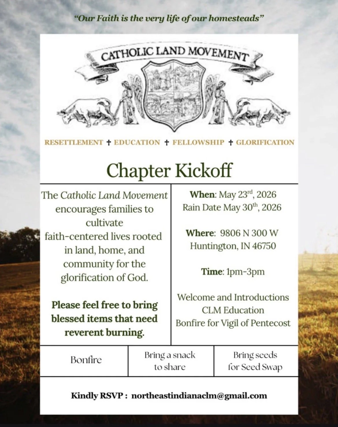Northeast Indiana first chapter event