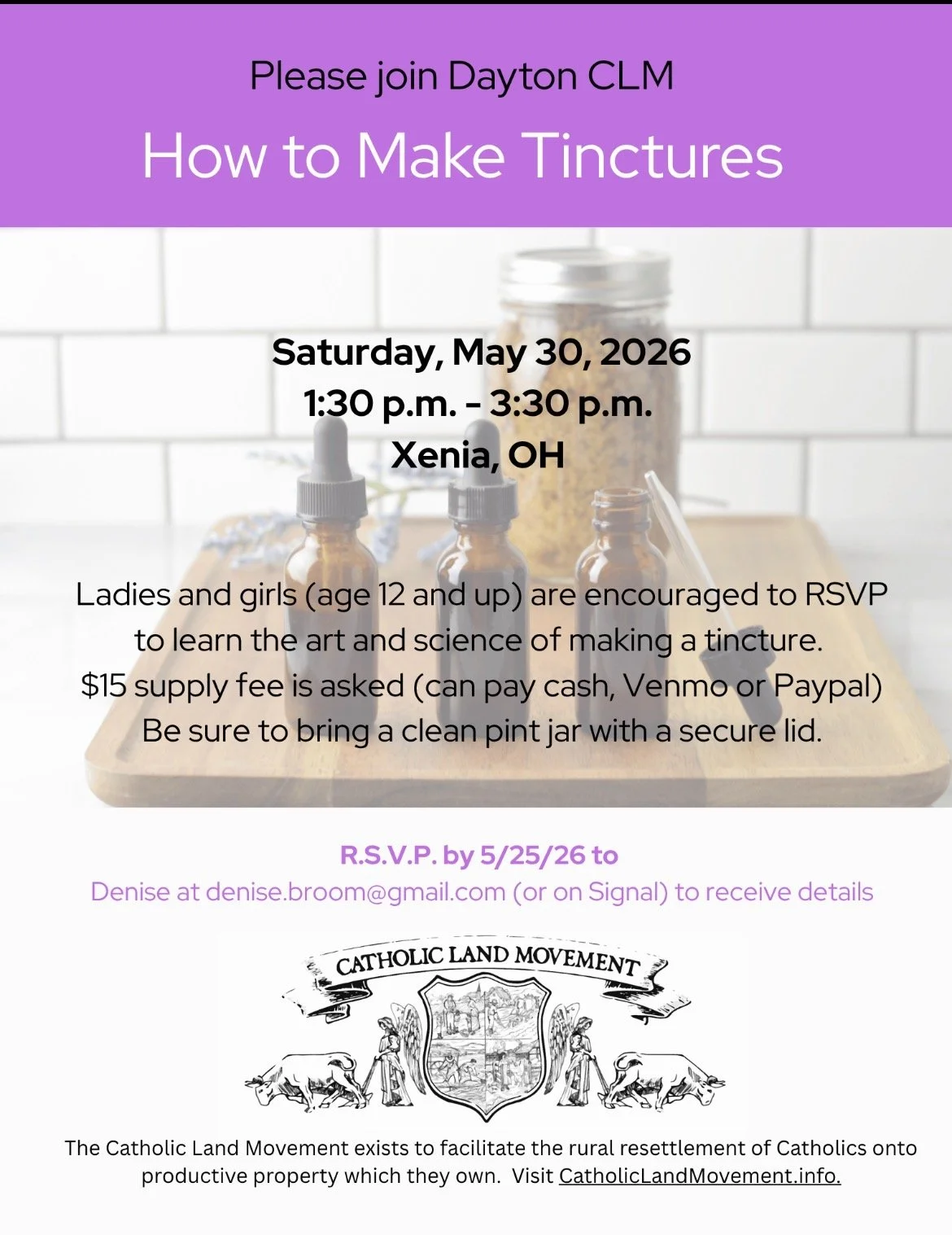 Dayton Ohio “Making Tinctures”