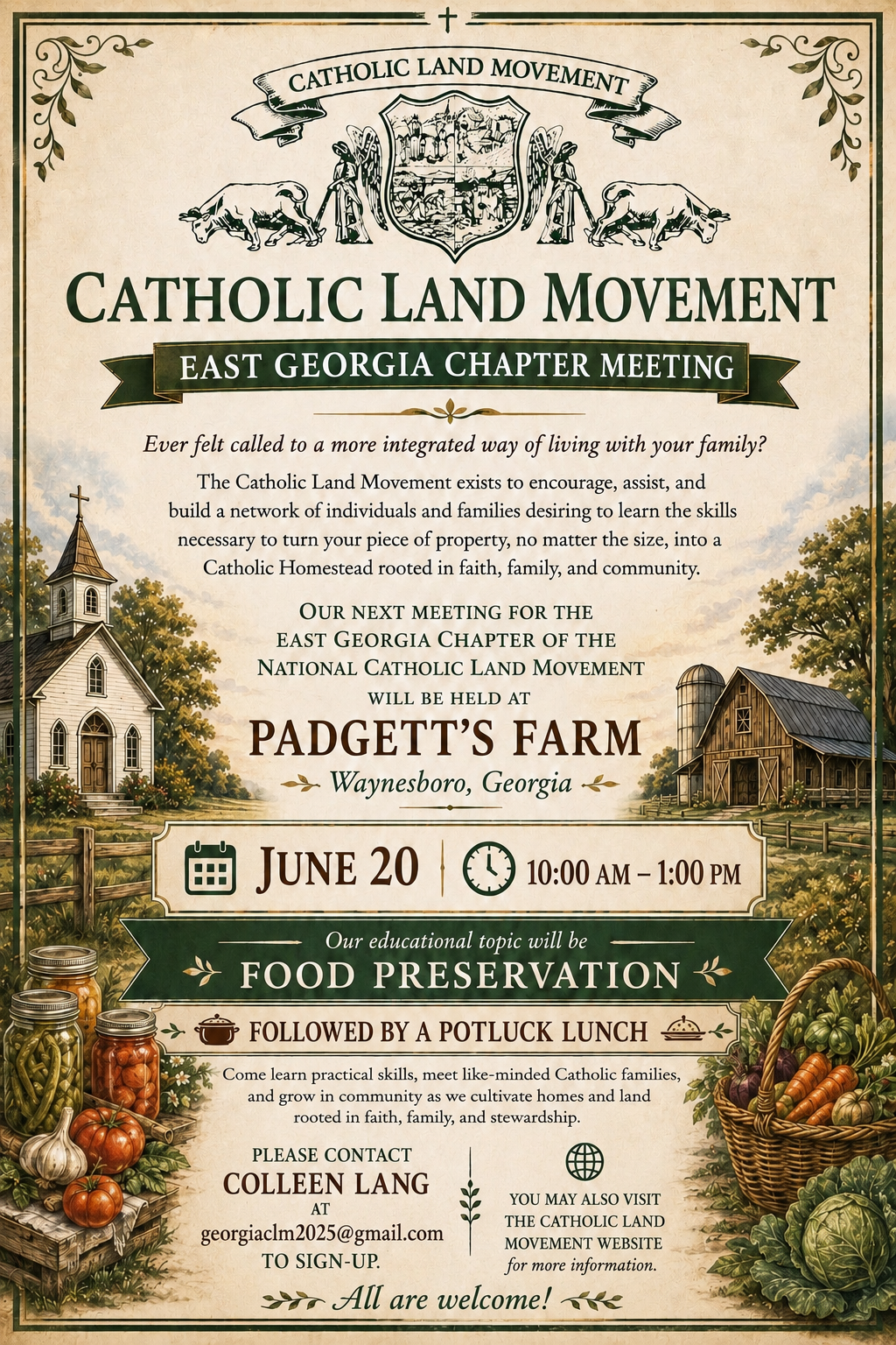 East Georgia Farm tour and Food Preservation workshop