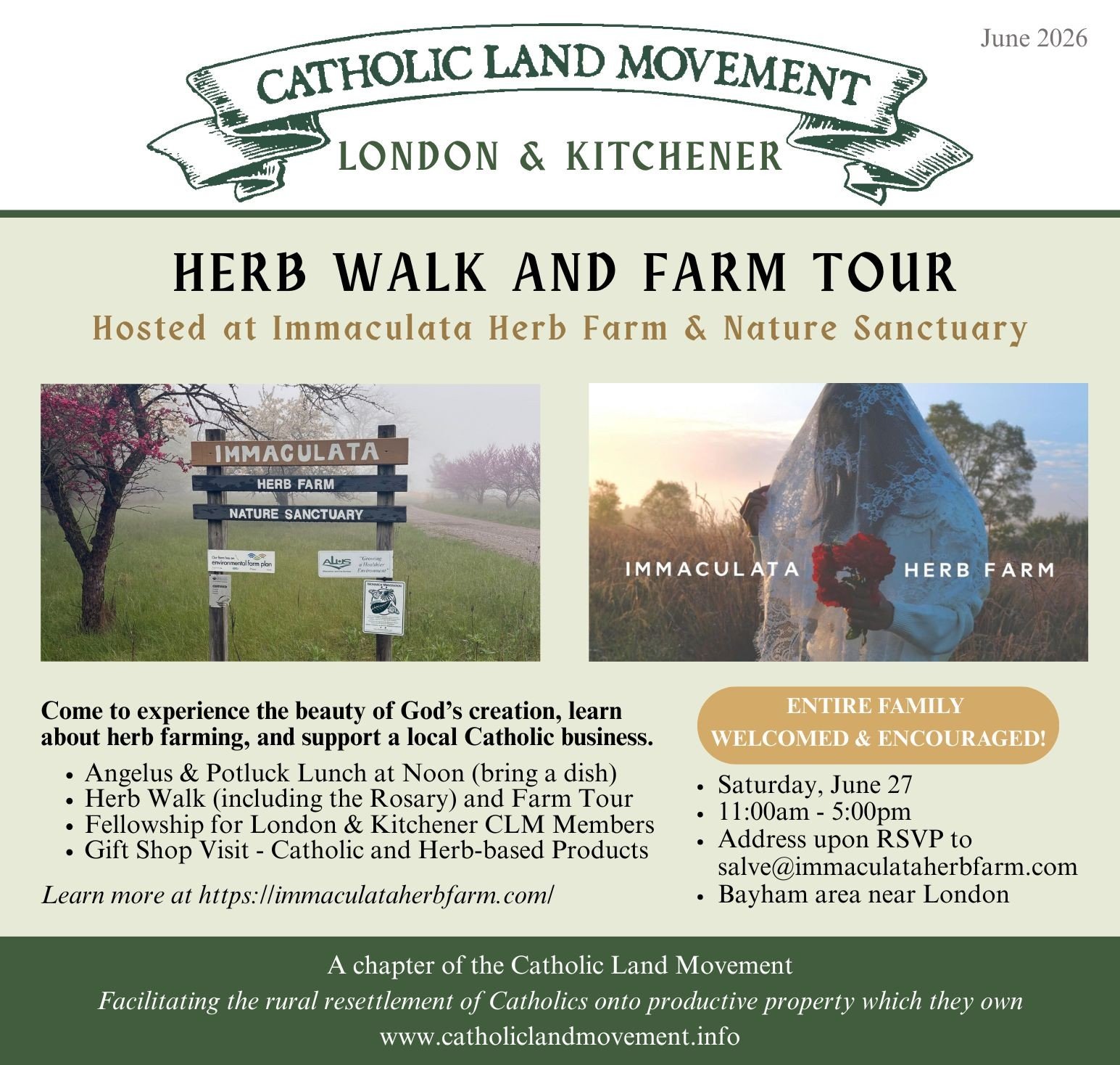 Herb walk &amp; Farm tour