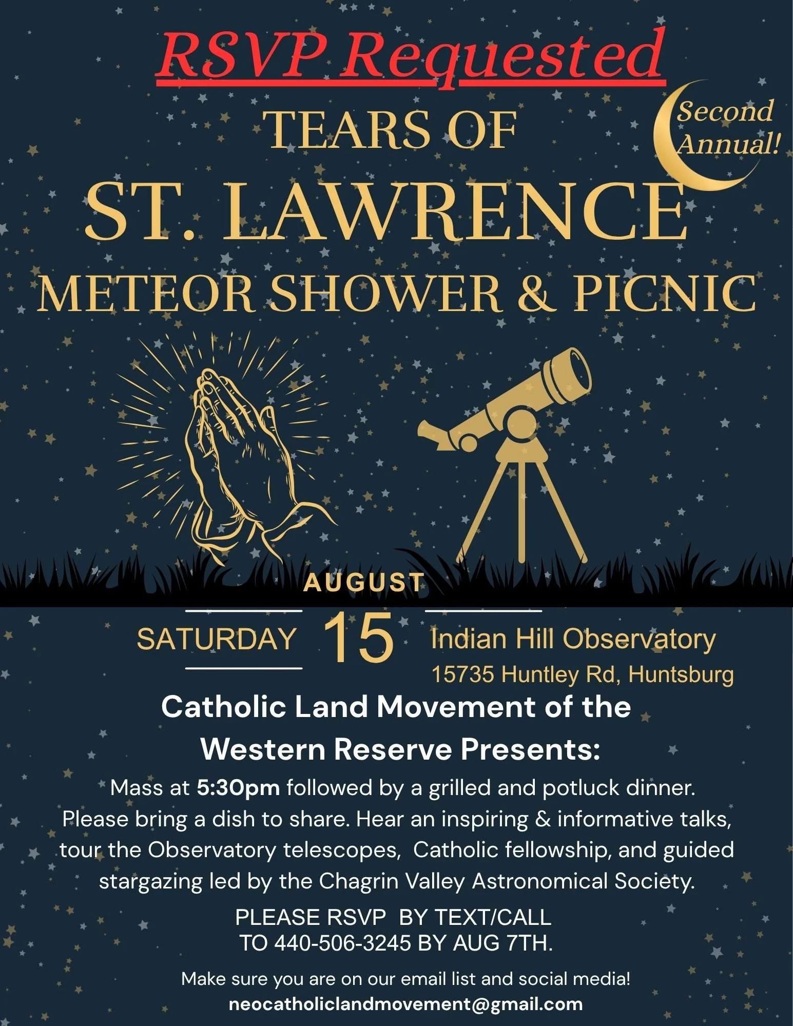 Western Reserve Picnic and Meteor Shower