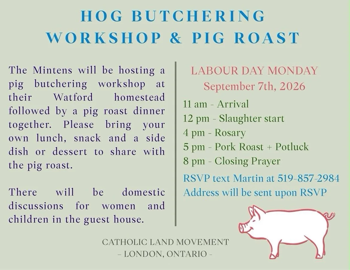 London ON Chapter Hog Butchering